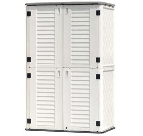 52 Cubic Feet Plastic Outdoor Garden Pool Fishing Gear Storage Cabinet