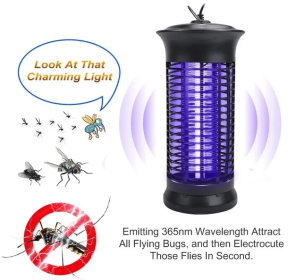Electric Fly Gnat Killer Lamp Pests Fly Insect Trap Mosquito Bug Zapper 4,000V