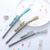 3pcs Creative 98K Sniper Gun Shaped Gel Pen With Light, Cute Rifle Shaped Fountain Pen