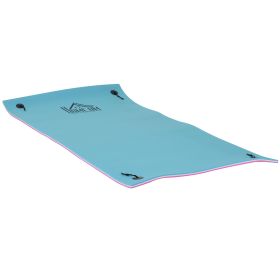 HOMCOM Mega Floating Water Mat, 10' x 5' 3-Layer Pool Float Raft for Lake and Ocean, Portable Foam Construction