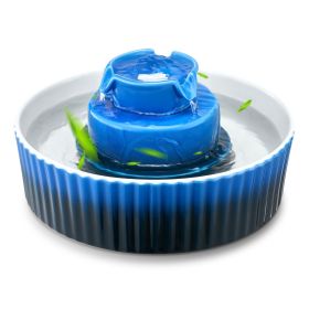 Ceramic Cat Water Fountain 2.1L/71oz Cupcake Pet Fountain for Cats & Dogs
