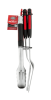 3-Piece Stainless Steel BBQ Grill Tool Set with Soft Grip Handles  Tongs, Fork, and Spatula