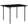 HOMCOM Foldable Dining Table for 2 to 4 People, Industrial Drop Leaf Table, Kitchen Table for Small Spaces, Black