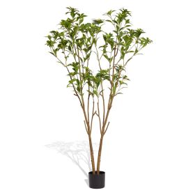 Home decoration iron tree leaves tree bonsai Simulated green plant pot indoor living room home decoration two-color 160cm 1pcs/set