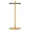 16 Pole Fishing Rod Holder Wood Fishing Rack for Garage Round Floor Stand