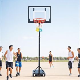 Best Basketball Hoop for Kids - Adjustable Height  Silent Wheels, Durable Backboard - Portable Indoor/Outdoor Basketball Goal System