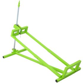 Universal Lawn Mower Lift for Riding Tractors – 800 lbs Capacity, 45° Tilt Adjustable, Ideal for Cleaning & Maintenance – Green