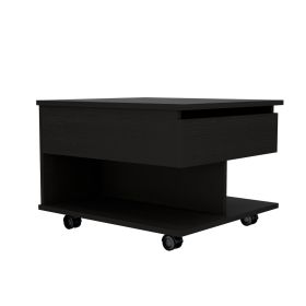 Babel Lift Top Coffee Table, Casters, One Shelf