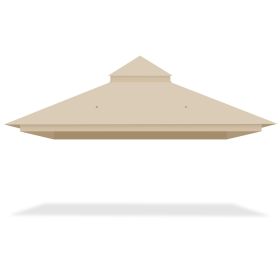 12X10ft 2T Waterproof Finial Classic Gazebo Top Chocolate