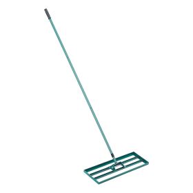 VEVOR Lawn Leveling Rake, 30"x10" Level Lawn Tool, Heavy-duty Lawn Leveler with 78" Steel Extended Handle, Yard Leveling Rake Suit for Garden