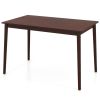 48 Inches Mid Century Dining Table for 4 with Rubber Wood Legs