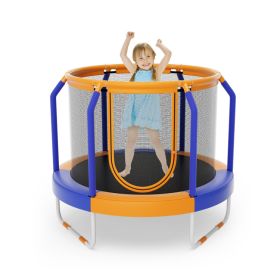 Mini Trampoline with Enclosure and Heavy-duty Metal Frame