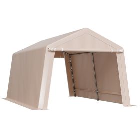 Outdoor Storage Portable Shed 10x15 ft Waterproof Canopy Garage Tent 2 Doors