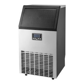 Commercial Ice Maker Freestanding Cabinet Machine 100lbs/24H 45 Ice Cubes