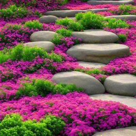 3000 kinds of creeping lavender seeds for planting perennial ground cover plants and heirloom flowers. Seeds are planted without genetic engineering.