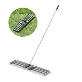 Lawn Leveling Rake with Long Handle for Outdoor
