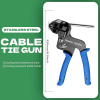 Stainless Steel Cable Tie Gun Set, with 150PCS Metal Zip Ties (Includ 6, 7.8, 9.8, 11.8 Inch), Adjustable Fastening Cutting Tie Tool Sets for Fencing