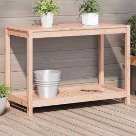 Potting Table with Shelf 42.5"x19.7"x29.5" Solid Wood Douglas