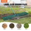 VEVOR Lawn Leveling Rake, 48"x10" Level Lawn Tool, Heavy-duty Lawn Leveler with 78" Steel Extended Handle, Yard Leveling Rake Suit for Garden