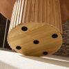 46.45 inch MDF Dining Table for Dining Room Round Dinner Tables Mid-Century Modern Table OAK