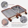 Luggage Set of 3, 20, 24, 28inch with USB Port, 20, 24inch with front opening design Airline Certified Carry on Luggage with Cup Holder
