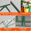 Portable Mini Greenhouse With Roll-Up Zipper Doors Waterproof UV-Resistant PVC Cover Hot House For Indoor Outdoor Garden Patio Backyard 70.86*33.46*37
