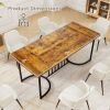 1PC 71 Inch Large Dining Table for 6-8 People Rectangular Wood Kitchen Table