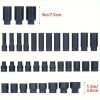 35-Piece 1/2in Professional Pneumatic Socket Set - Comprehensive Auto Repair Toolkit with Long & Short Sockets, Air Cannon, Hex Extensions
