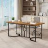 1PC 71 Inch Large Dining Table for 6-8 People Rectangular Wood Kitchen Table