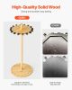 16 Pole Fishing Rod Holder Wood Fishing Rack for Garage Round Floor Stand