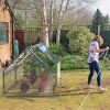 Portable Greenhouse 71" x 33" x 37" â€“ Walk-in Outdoor Garden Plant House w/ Roll-Up Zipper Door