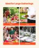 Plastic Disposable Plates 350 Pcs Plastic Dinnerware Set for Party and Wedding