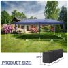 3x6M Blue Pop Up Canopy Tent Straight Leg Without Sidewalls Folding Gazebo with Oxford Fabric Powder Coated Steel Frame for Outdoor Party Camping Pati