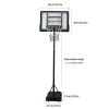 Basketball Stand For Teenagers And Children, Liftable, Movable Household Silent Basketball Stand Shooting Frame Toy For Boys And Girls
