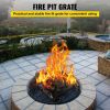 VEVOR Fire Pit Grate, Heavy Duty Iron Round Firewood Grate, Round Wood Fire Pit Grate 24", Firepit Grate with Black Paint