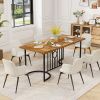 1PC 71 Inch Large Dining Table for 6-8 People Rectangular Wood Kitchen Table