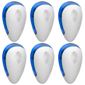 6 Pack Ultrasonic Pest Repeller Indoor Plug In Bug Repellent Mosquito Spider Ant Roaches Mice Control For Bedroom Garage Warehouse Office (Option: 6Pack)