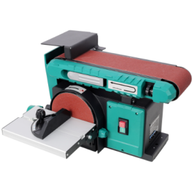 Benchtop Belt And Disc Sander,120V 60Hz,4x36 In. Belt  6 In. Disc Sander, Green Color (Color: Green)