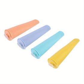 4pcs; Pool Party Silicone Ice Cube Mold; 4 Pack Ice Ice Box; Ice Grid Household Homemade Popsicle Mold; Ice Cream Ice Cream Mold; Summer Decor; Summer (Style: Round Popsicle Mold)