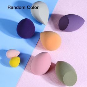 7Pcs Makeup Sponge Set Face Beauty Cosmetic Powder Puff for Foundation Cream Concealer Make Up Blender Tools Sponge :>A (Color: Random Color)