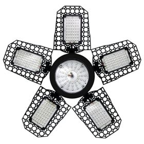 Five Leaf Foldable Transformable LED Plant Light for Greenhouse (Type: 288 LEDs, Color: As pic show)