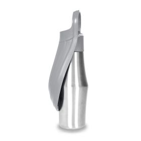 Portable Folding Pet Water Bottle for Outdoor Trip (Type: Pet Supplies, Color: Grey)