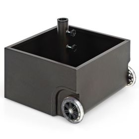 Patio Garden Outdoor Pool Square Market Combined Umbrella Base 4 Pieces 238 Lbs (Type: Umbrella Stands & Bases, Color: Black A)