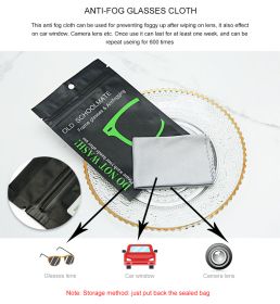 Anti-fog Glasses Cloth (Color: Black)