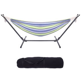 Free shipping  Hammock & Steel Frame Stand Swing Chair Home/Outdoor Backyard Garden Camp Sleep YJ (Type: picture)