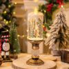 Flameless Vintage Christmas Lights LED Decorative Table Lamps Electronic Christmas Night Lights For Home Outdoor Porch and Christmas Table Centerpiece