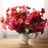 12 Bundles Artificial Hibiscus Flowers for Outdoor Silk Hibiscus Faux Plants Realistic UV Resistant Flowers for Outside Planter Porch Patio Balcony Ya