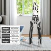 Tiger Pliers, Five In One Multifunctional Pliers Set, Industrial Grade with PVC Handle, Professional Manual Tools