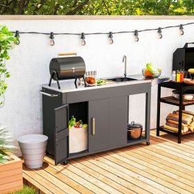 Outdoor Grill Table ( Amazon Shipping)(Prohibited by WalMart) (Color: as picture)