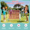 4-in-a-Row Connect Game with Basketball Hoop and Toss Ring